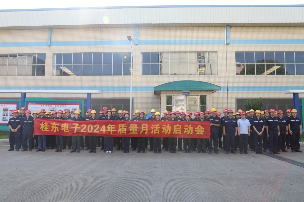 桂东电子召开2024年质量月活动启动会 