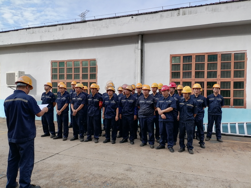 桂东电子开展高处坠落事故现场应急处置演练 