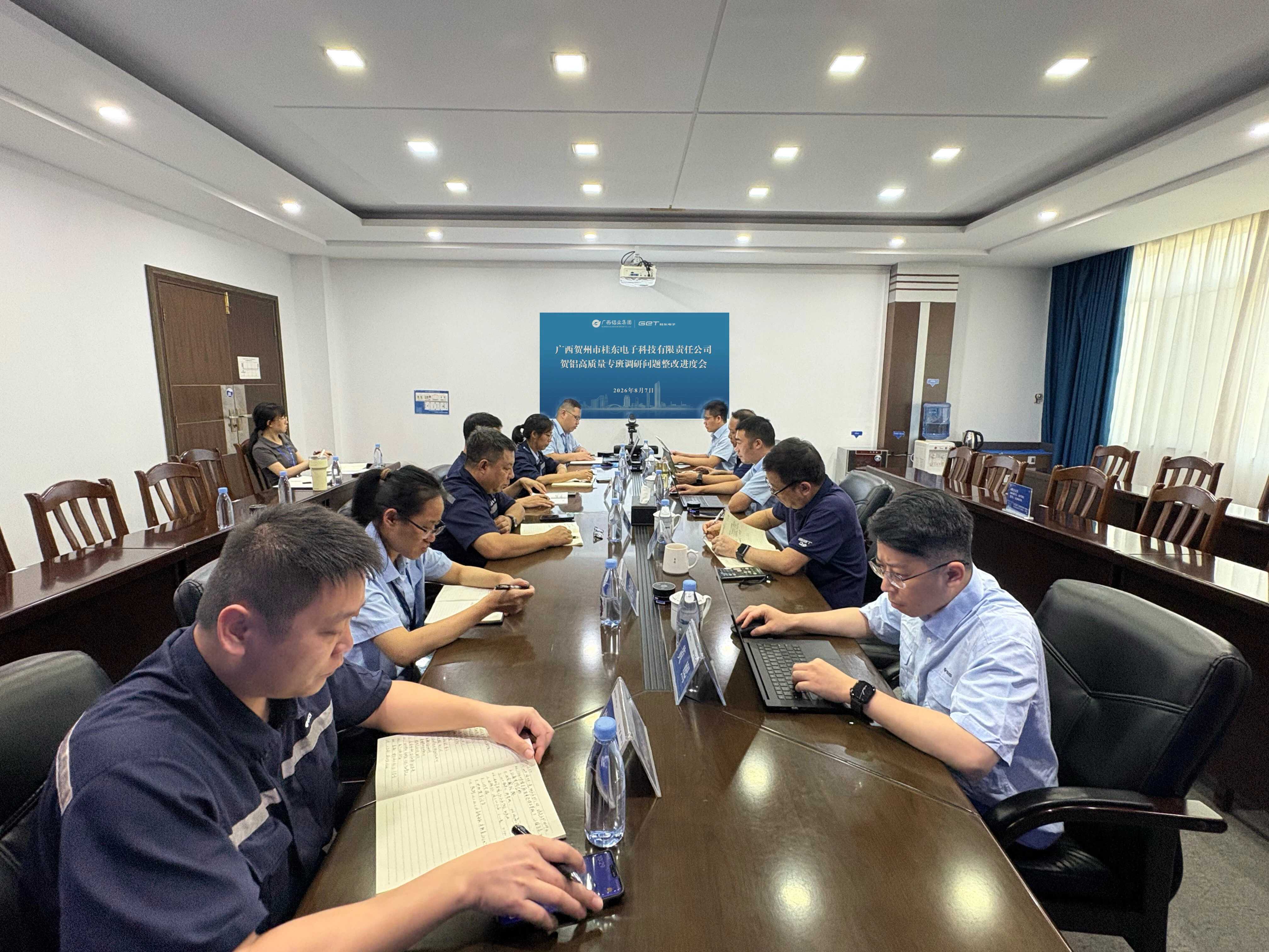 贺铝高质量专班进度会