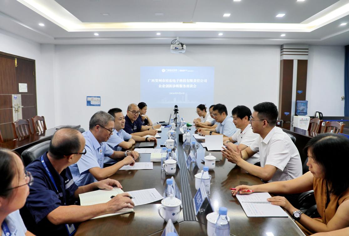 把脉问诊开良方 智绘有色新蓝图——自治区企业创新诊断工作组赴桂东电子开展现场诊断服务 